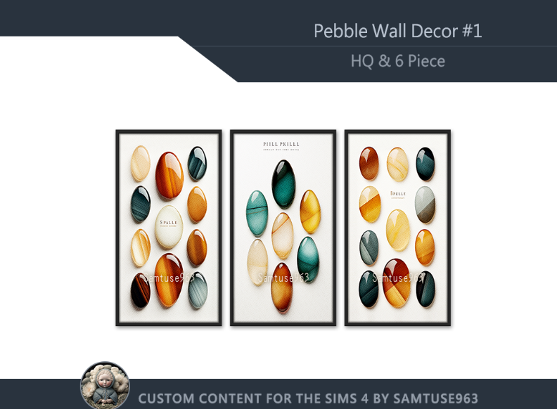 Assorted Pebble Painting Decor