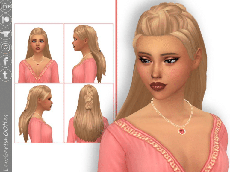 Beverly Long Stylish Hairstyle with Back Braids [MM]