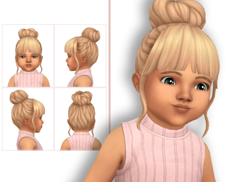 Charlotte Bun Hairstyle for Toddlers