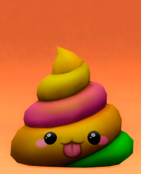 Colorful Poop Emoji Decor