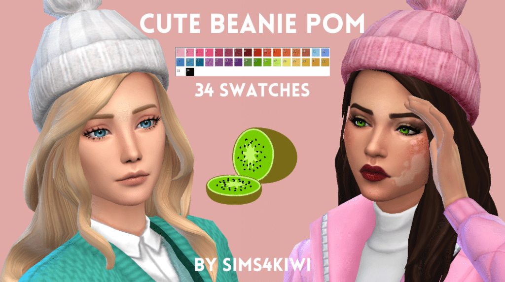 Cute Beanie Pom Hat