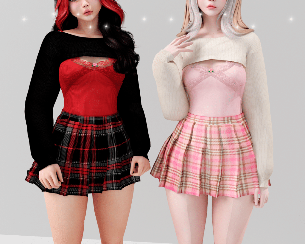 Effy Short Dress with Cardigan Outfit Set