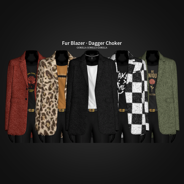 Fur Blazer · Dagger Choker