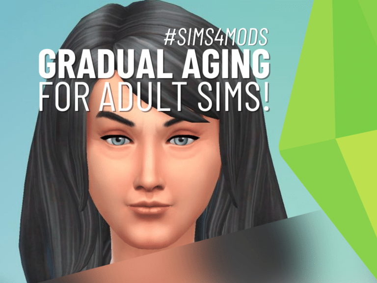 Time Flies With The Sims 4 Gradual Aging mod!