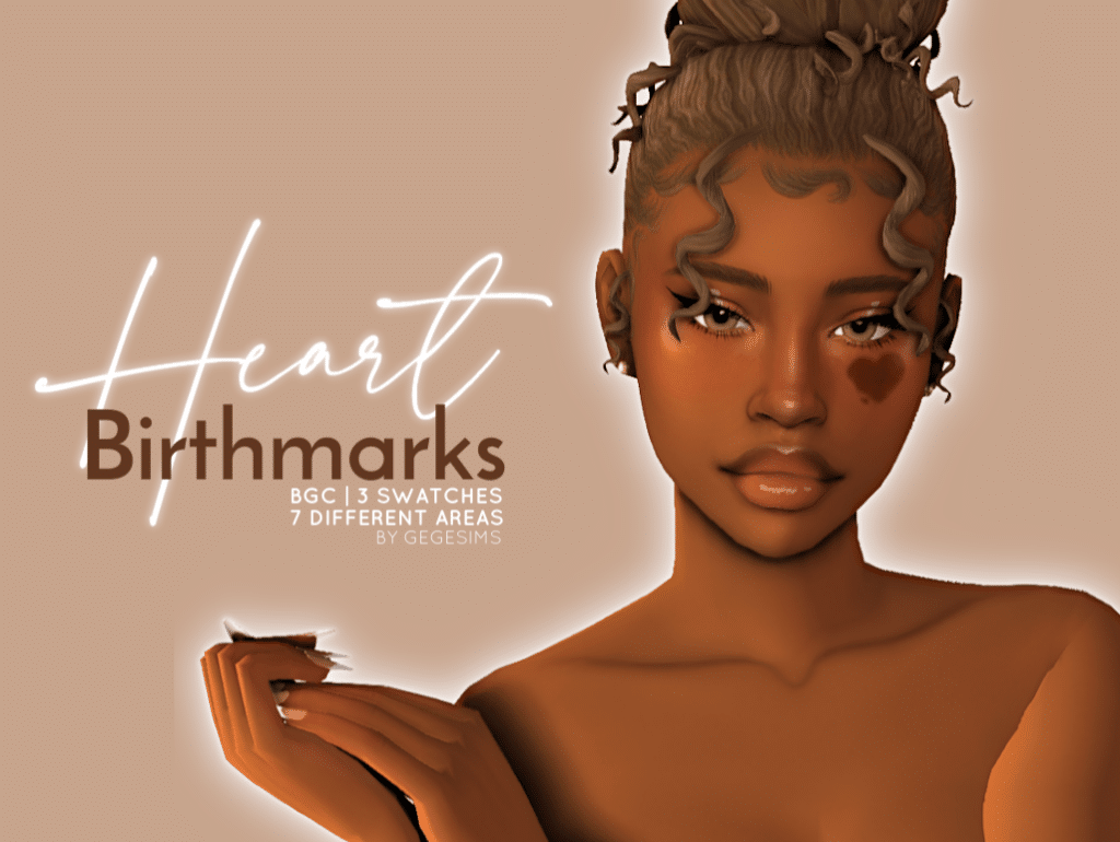 Heart Shaped Birthmarks Skin Details