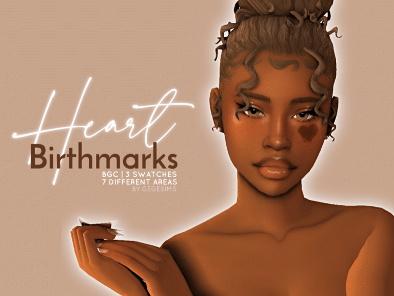 Heart Shaped Birthmarks Skin Details [MM]