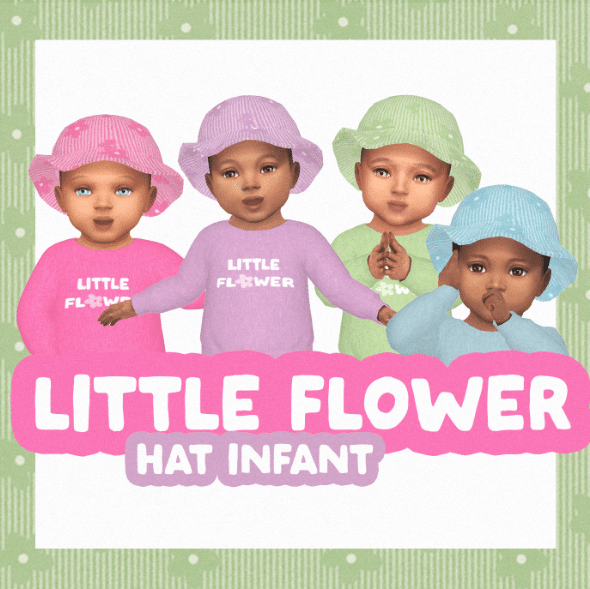 Little Flower Hat for Infants