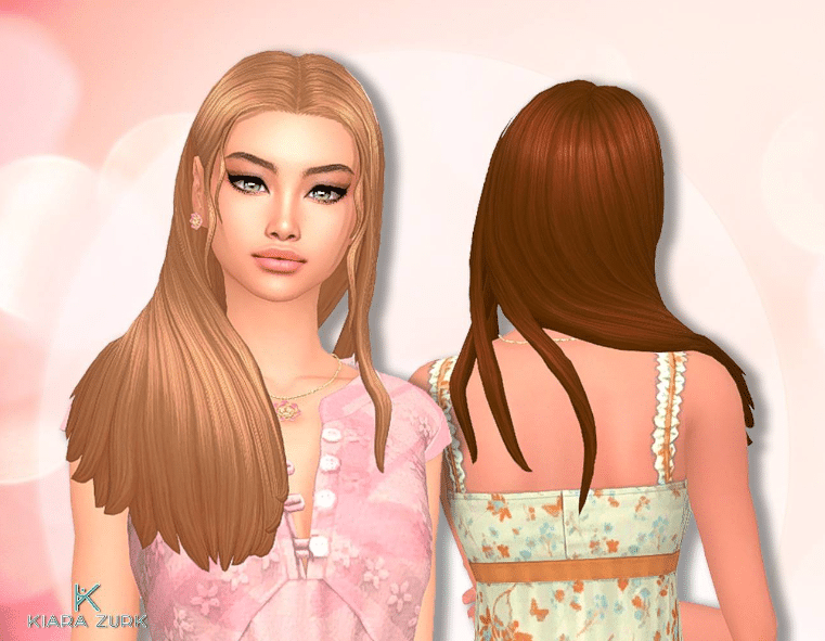 Long Stylish Middle Parted Hairstyle [MM]