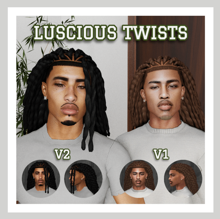 Lucious Twisted Long Braids Hairstyle [MM]