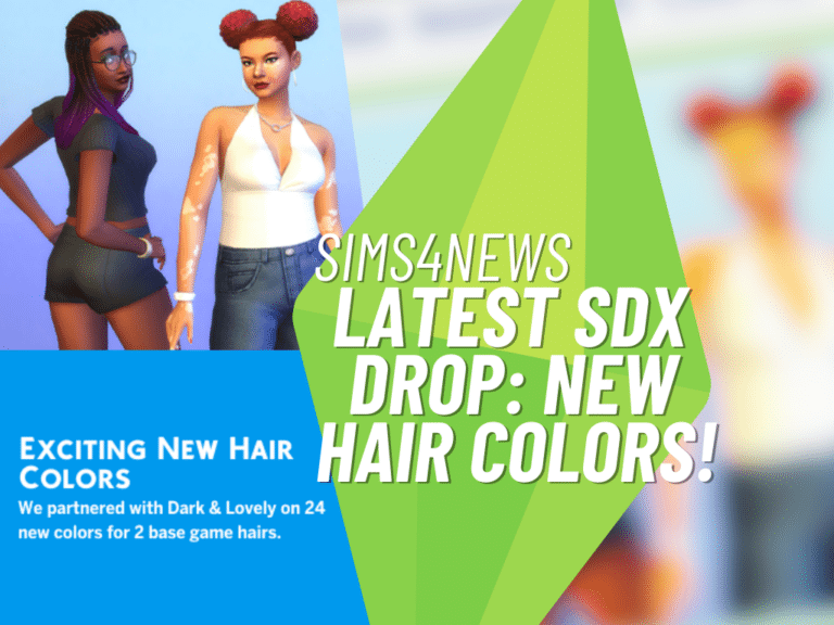 New Hair Colors From The Sims 4’s Latest SDX Drop!