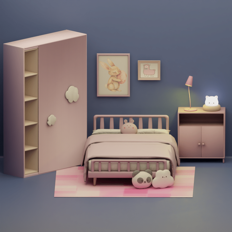 SNOOTYSIMS Pastel Girl Bedroom 02