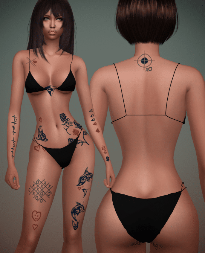 Sensual Allure Full Body Tattoo