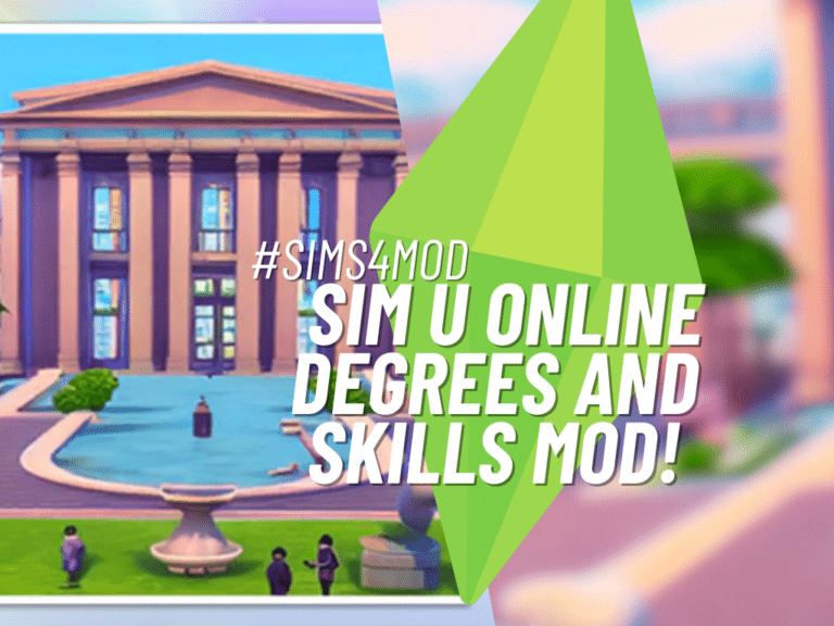 Get Into School Mode With The Sim U Online degrees and skills Mod