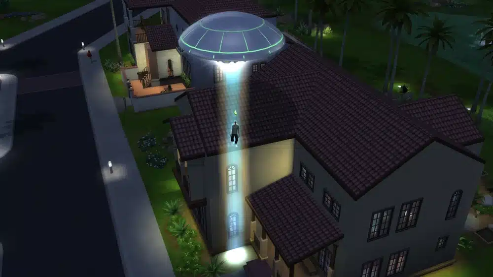 TS4 alien abduction