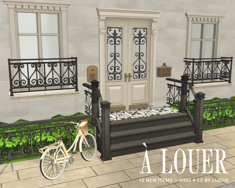 À LOUER Collection Set (Bike/ Door/ Window/ Stairs/ Mailbox/ Rails) [MM]