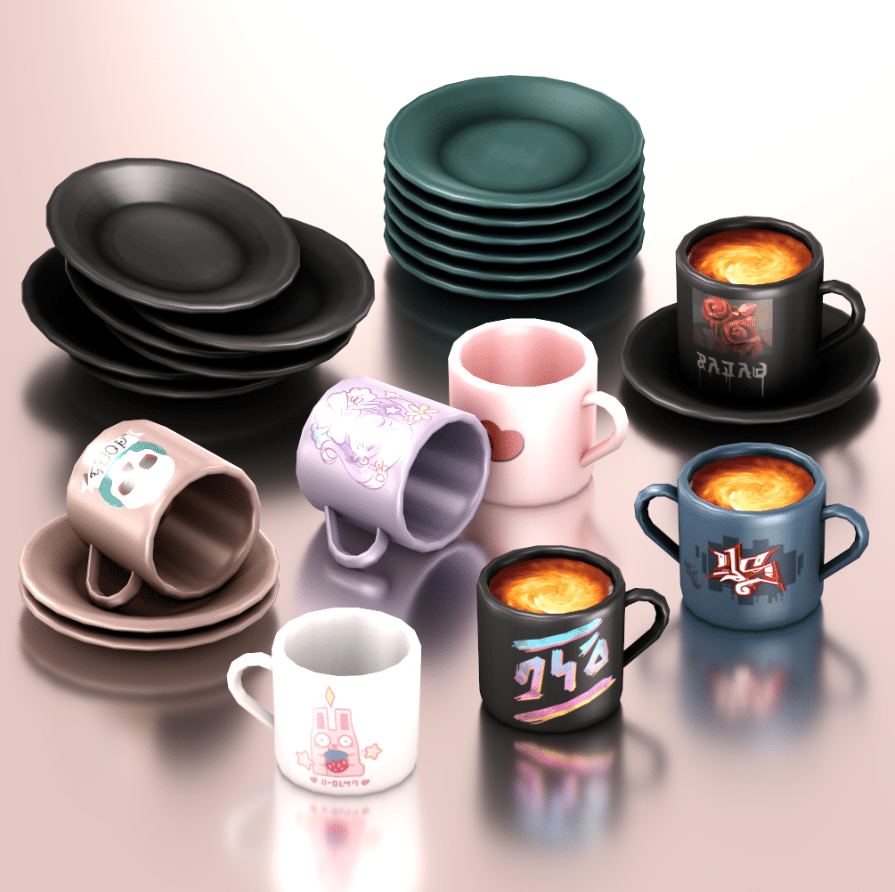 Coffee Time Clutter Set by 4w25