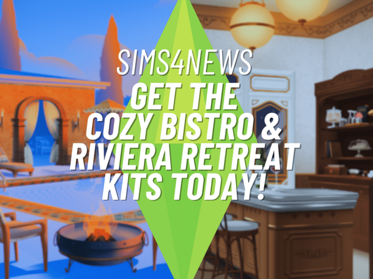 The Sims 4 Cozy Bistro & Riviera Retreat Kits are Out now!