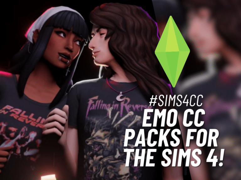 Dark And Edgy Pieces of Emo CC For the Sims 4