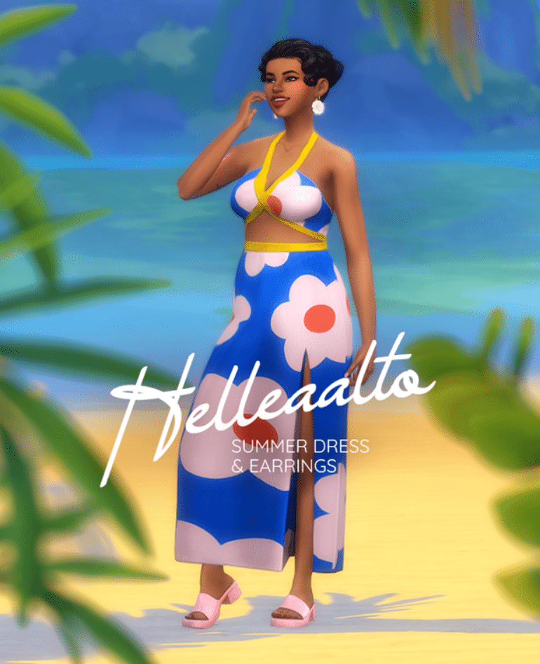 Helleaalto Summer Dress and Earrings by someone-elsa