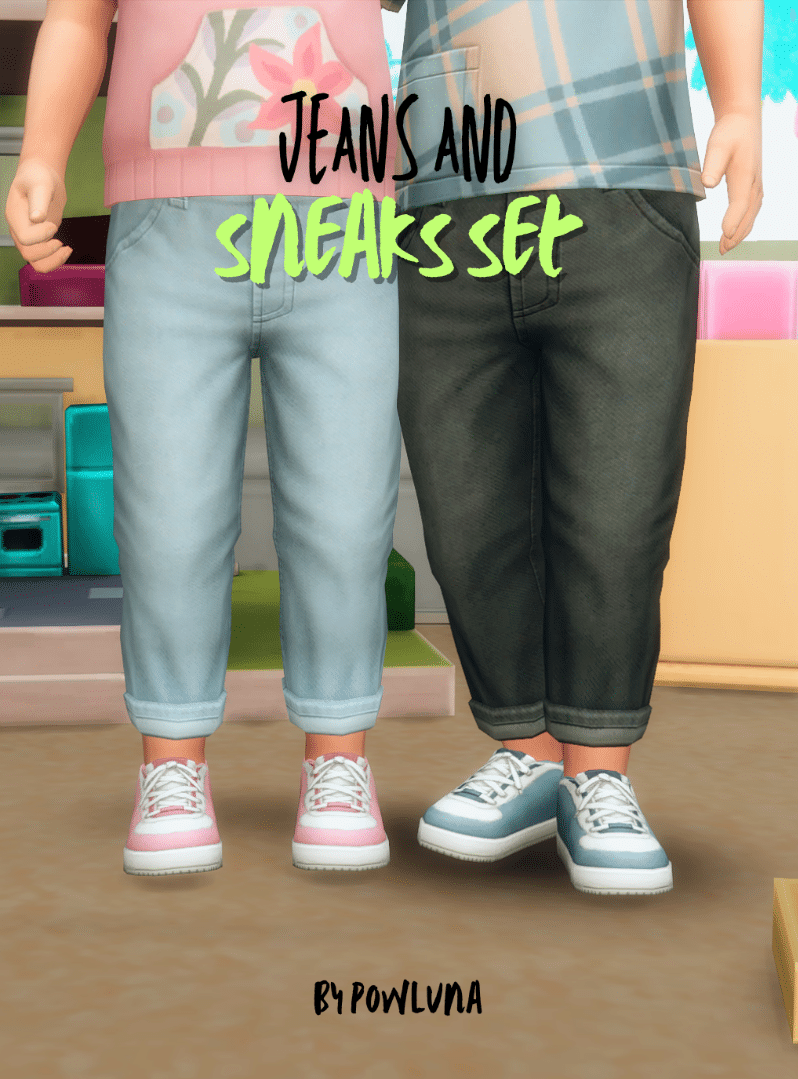 Toddler Jeans & Sneakers Set [MM]