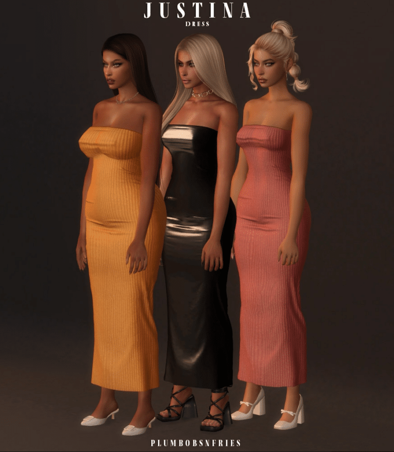 Justina Bandeau Maxi Dress by plumbobnfries