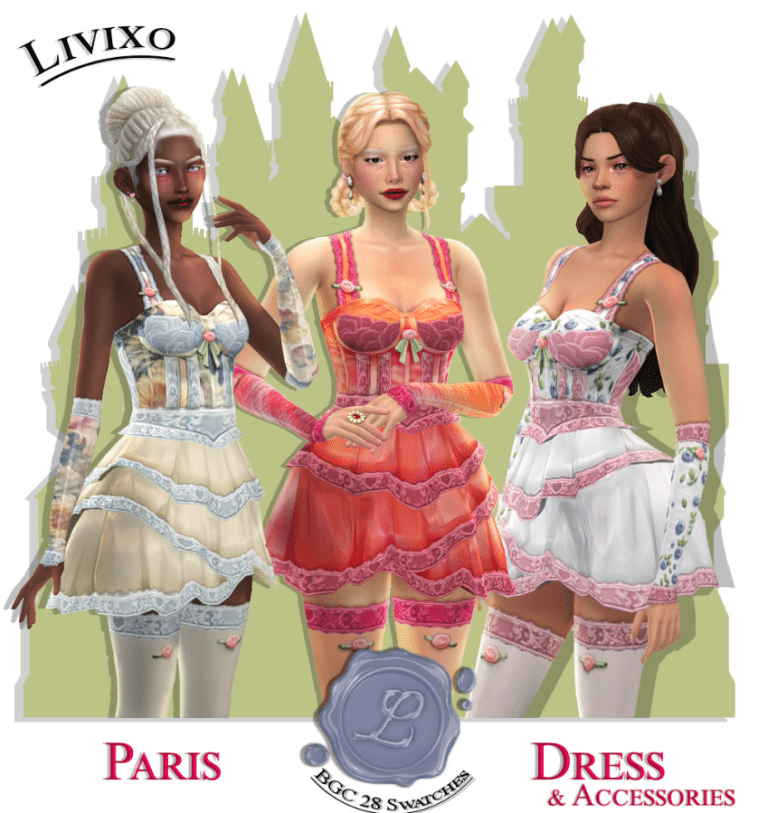 Paris Set (Dress/ Socks/ Gloves) [MM]