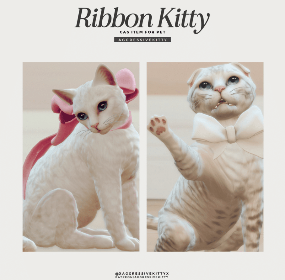Ribbon Kitty by aggressivekitty