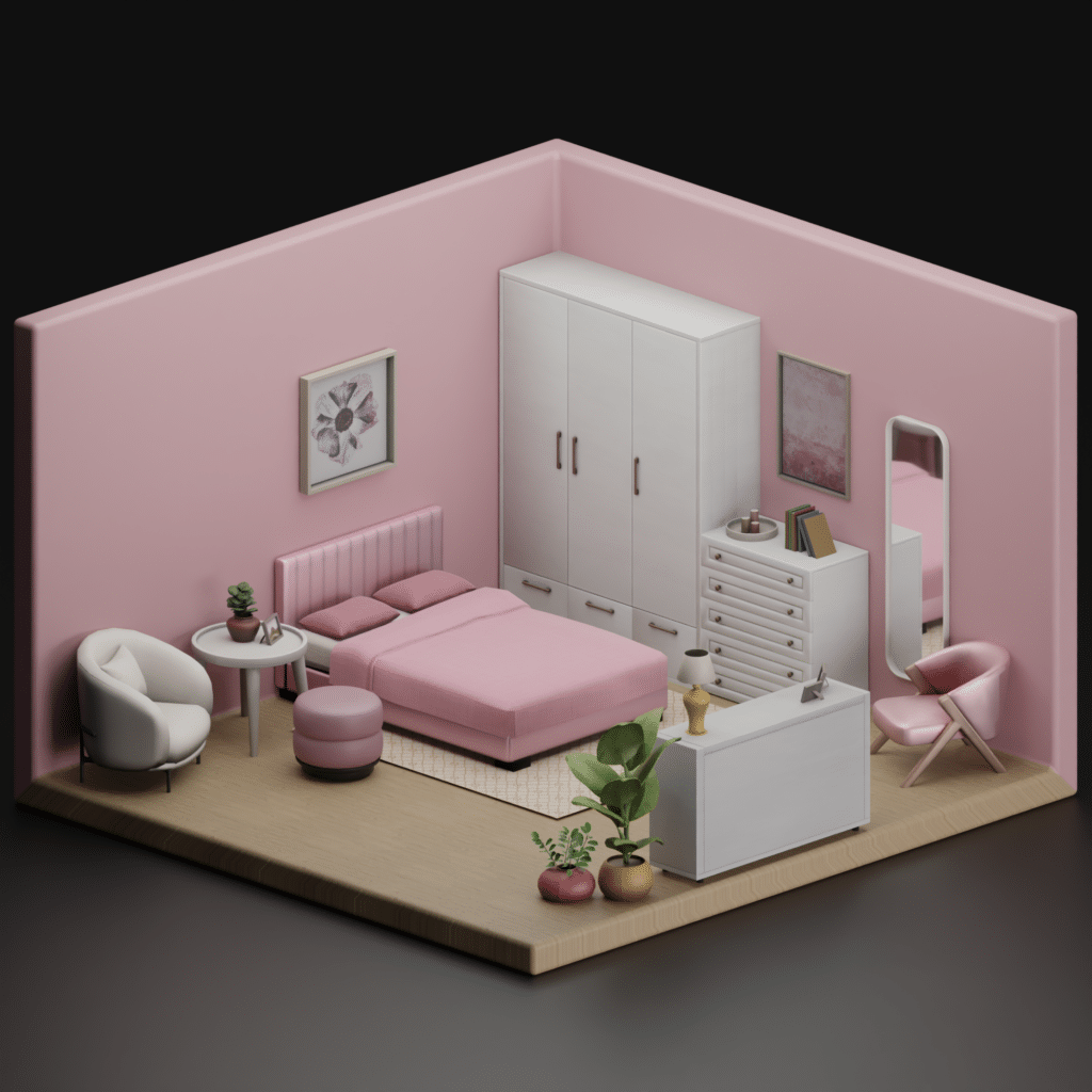 SNOOTYSIMS - Bubblegum Bedroom Set