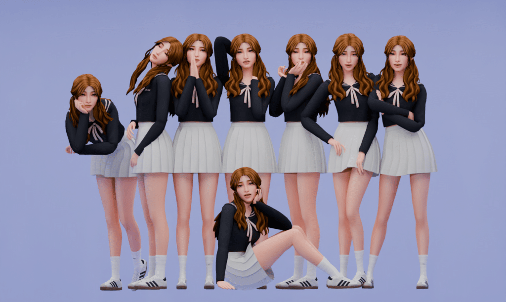 SNOOTYSIMS - Random Korean Pose Pack