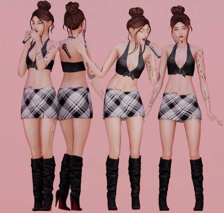 Sing 4 Me Tattoo Set by SNOOTYSIMS
