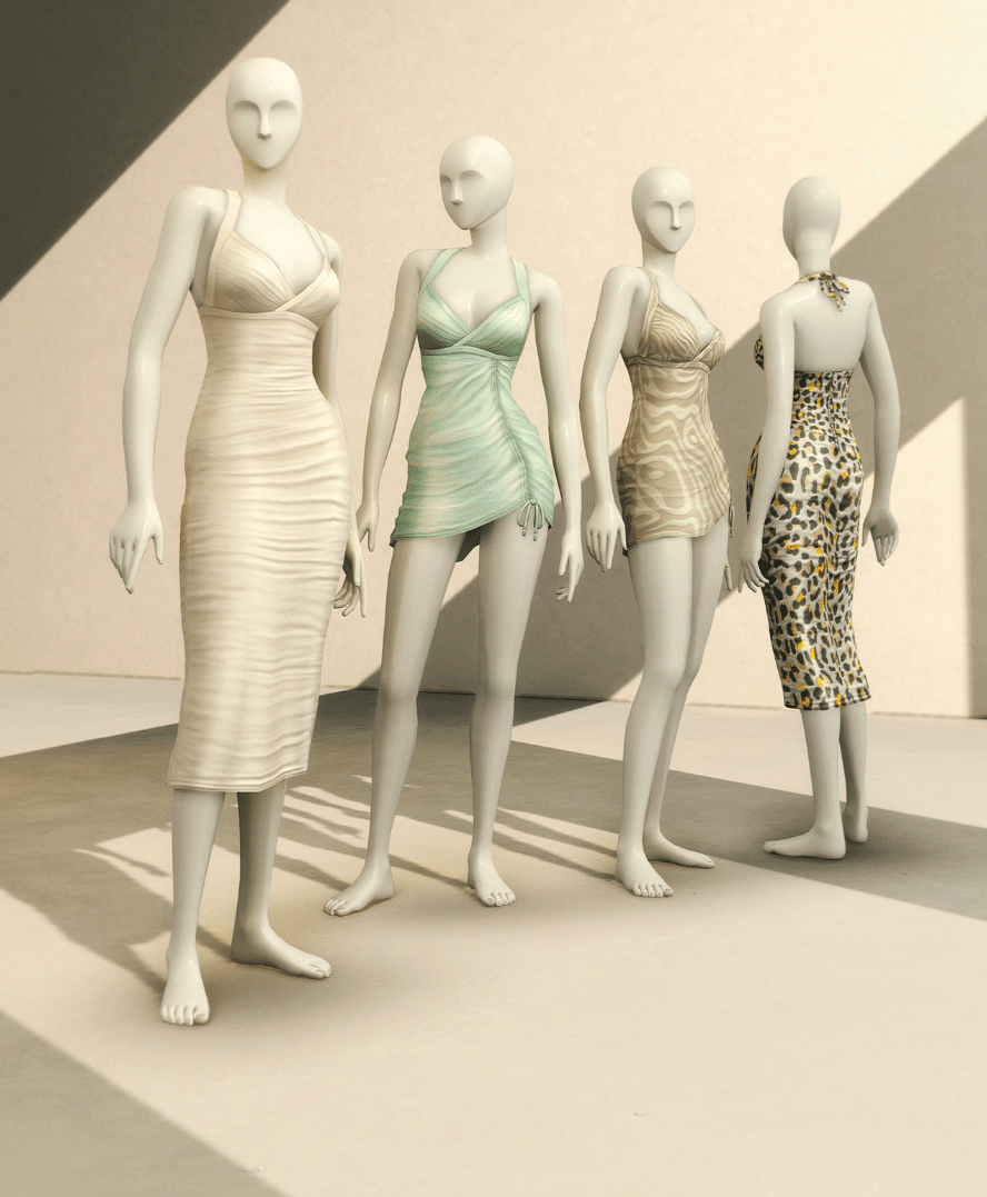 Silky & Pattern ( Dress/ Tops) [MM]