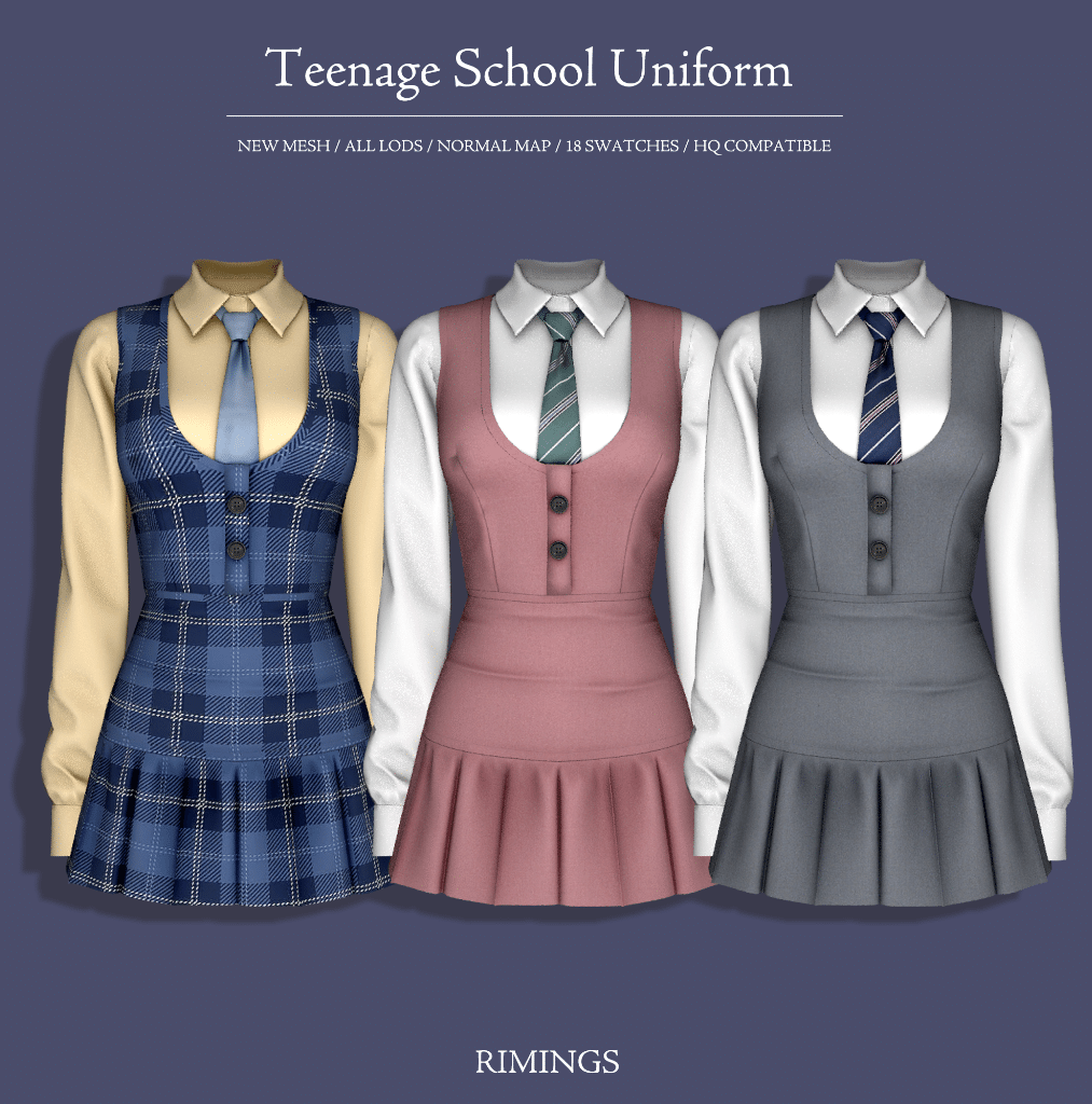 Teenage School Uniform by rimings