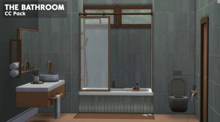 The Bathroom Collection Set ( Bowl/Sink/ Décor/ Clutter/ Bathtub/ Shower/ Mirror/ Wallpaper/ Floor) [MM]