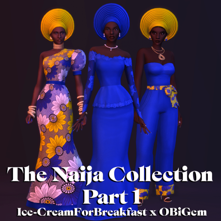 The Naija Collection Part 1 ( Dress/ Jumpsuit/ Accessories) [MM]