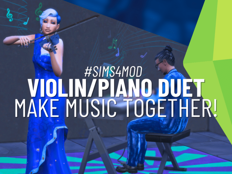 Violin/Piano Duets: Make Beautiful Music Together In The Sims 4