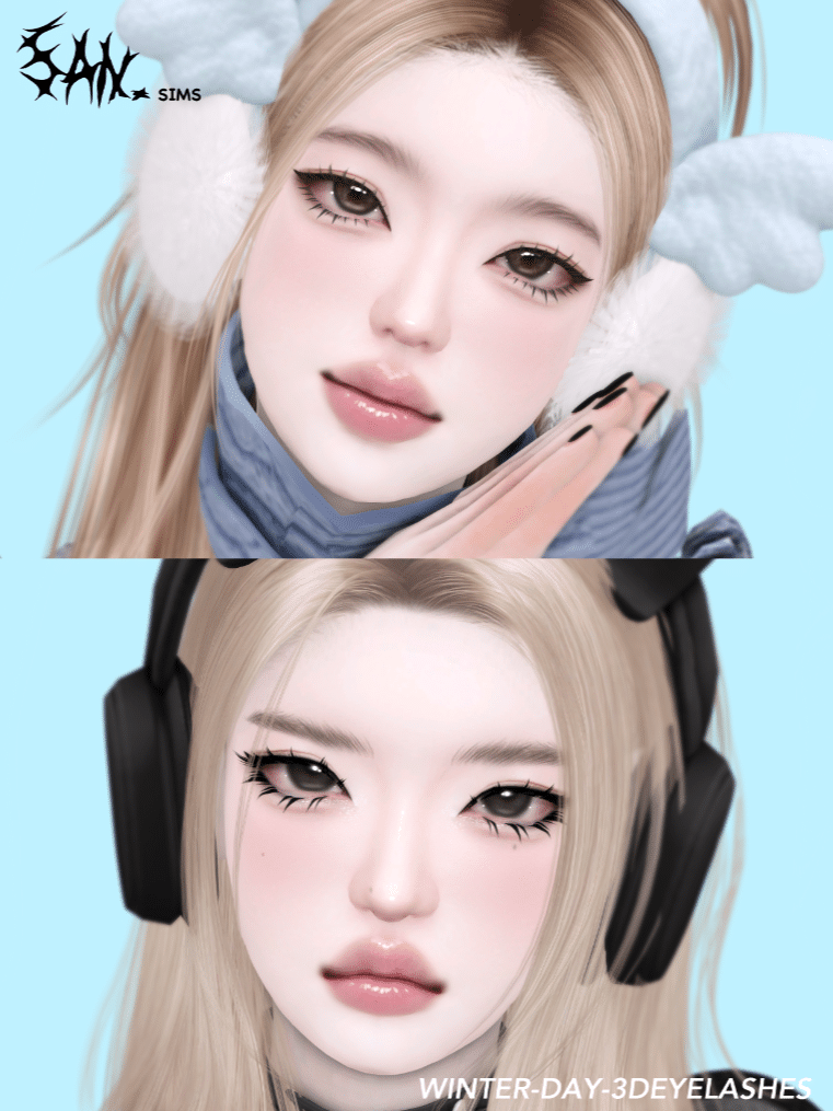 Winter Day 3D Eyelashes by San33