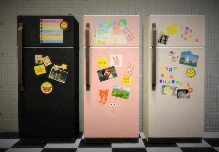 the sticker fridge