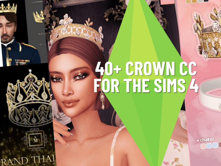 40+ Crowns CC Finds for The Sims 4