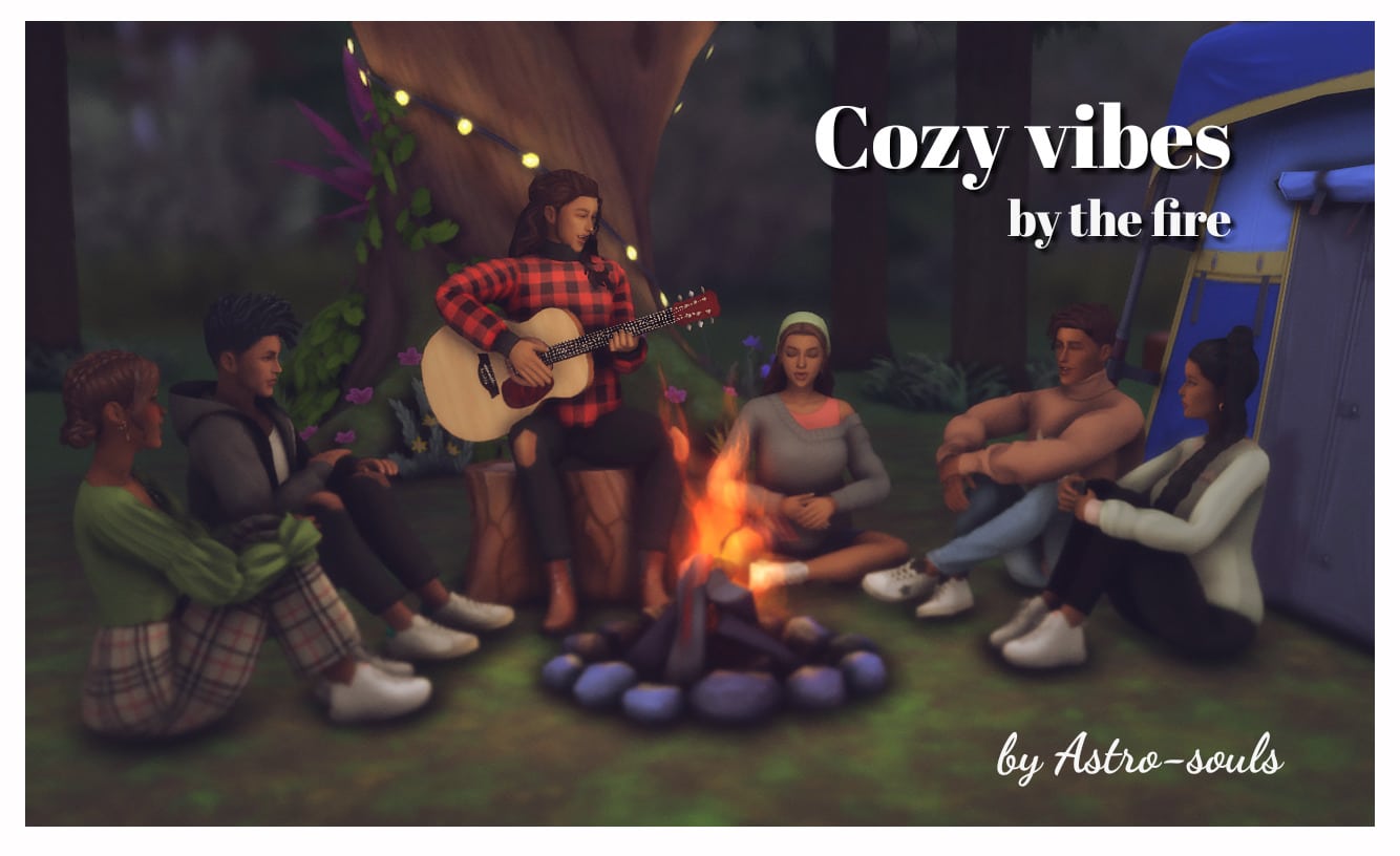 Cozy Vibes By The Fire Posepack