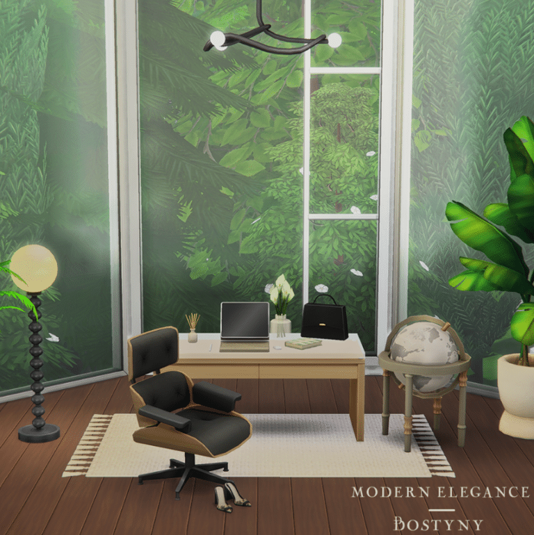 Modern Elegance Mini Set (Desk/ Chair/ Bag/ Globe) [MM]