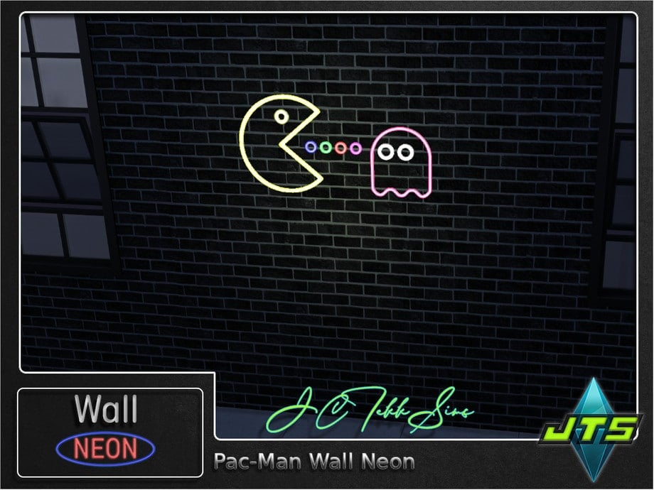 Pac-Man Neon Wall Light
