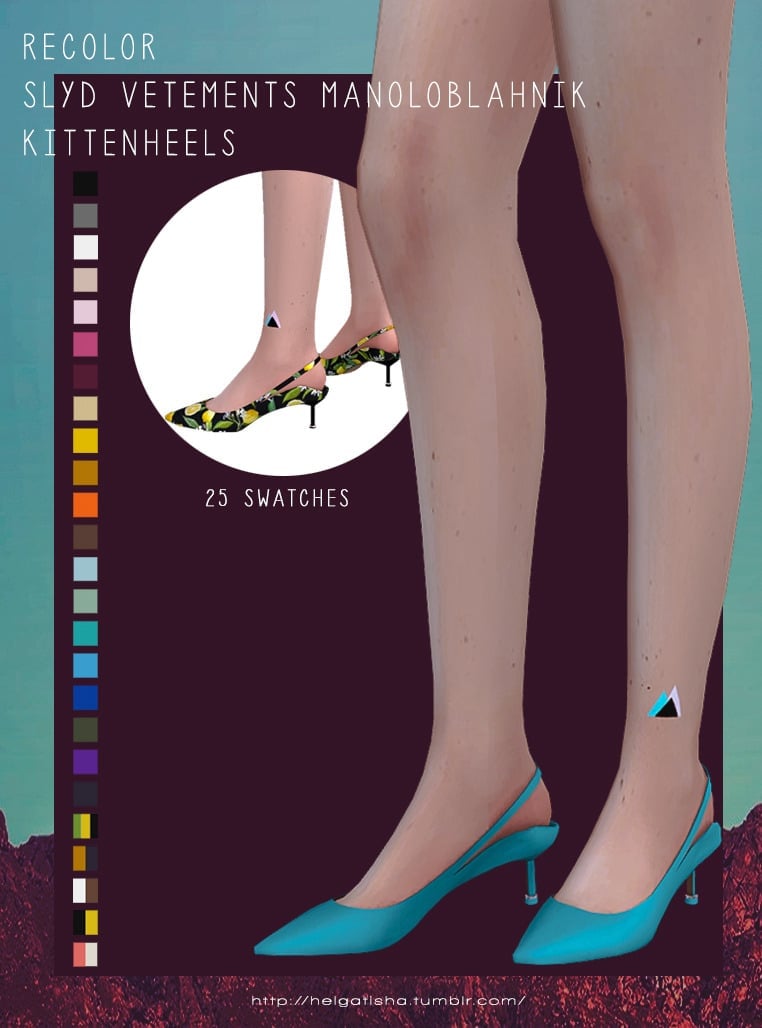 Recolor Vetements x Manolo Blahnik Kitten Heels