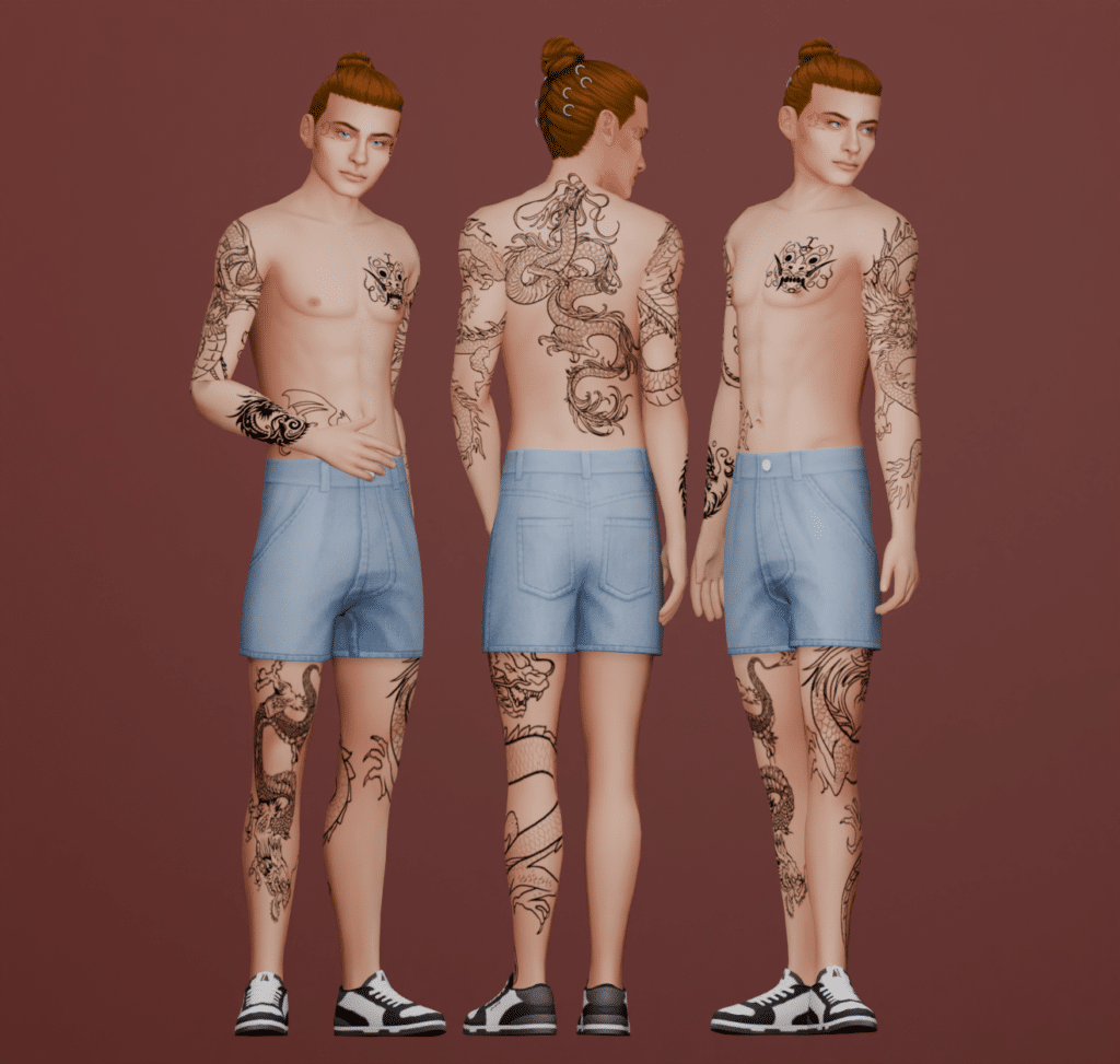SNOOTYSIMS-The Boy with the Dragon Tattoo