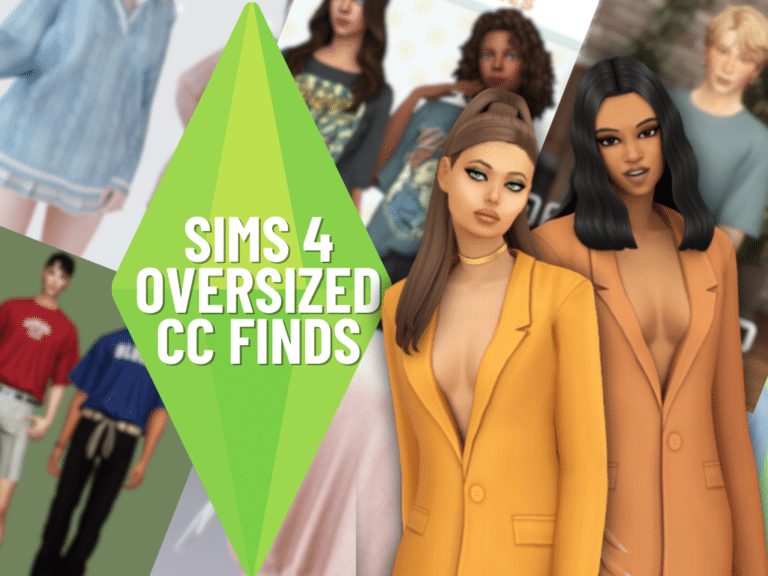 Sims 4 Oversized Style Shirts (MUST-have list)