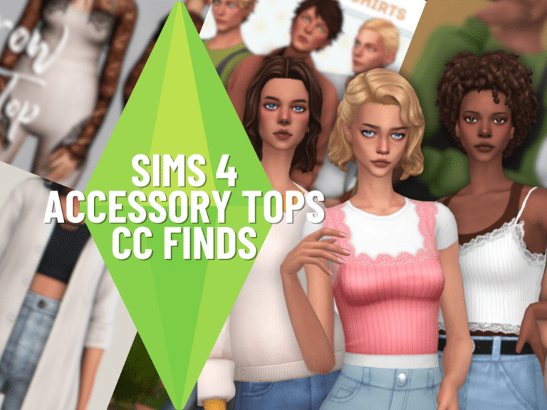 Latest Accessory Tops Custom Content for the Sims 4