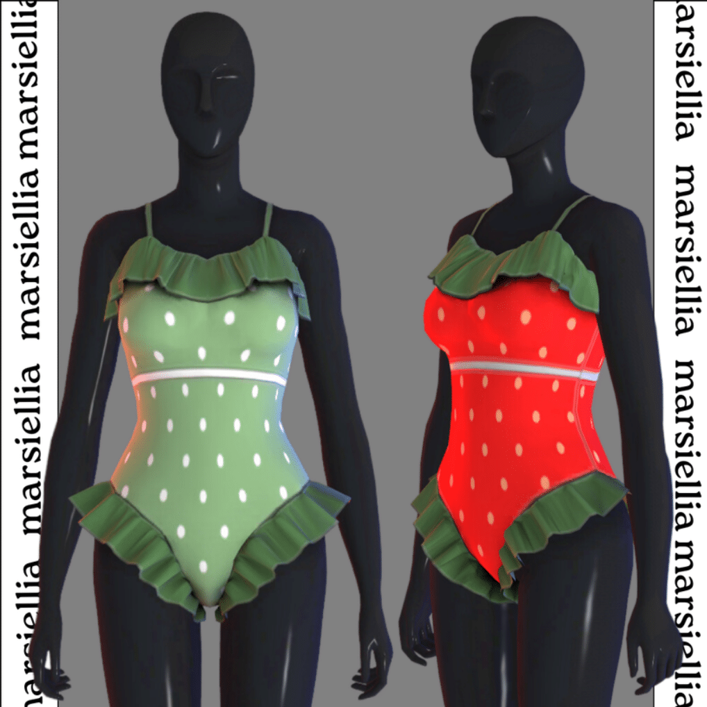 Strawberry Swimsuit by marsiellia