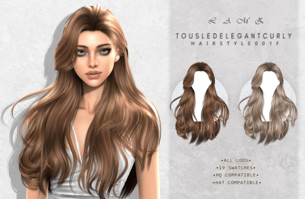 Tousled Elegant Curly Hairstyle by LAMZ