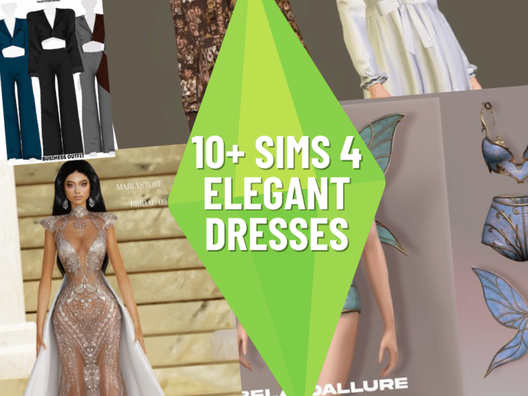 10+ Elegant Dresses For The Sims 4