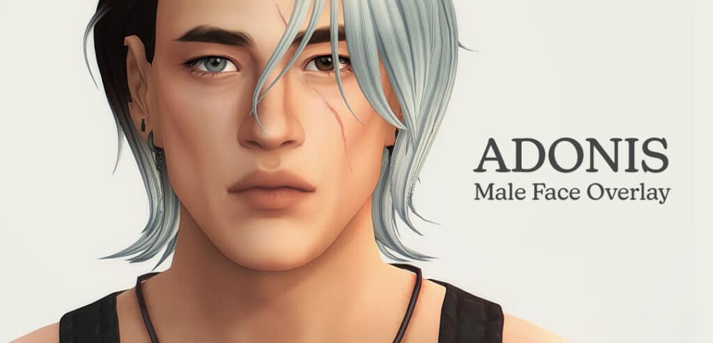 Adonis Male Face Overlay by adelarsims