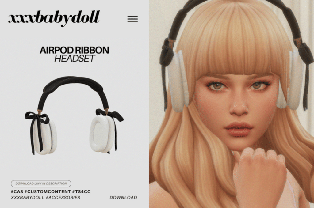 Airpod Ribbon Headset by XXXBABYDOLL
